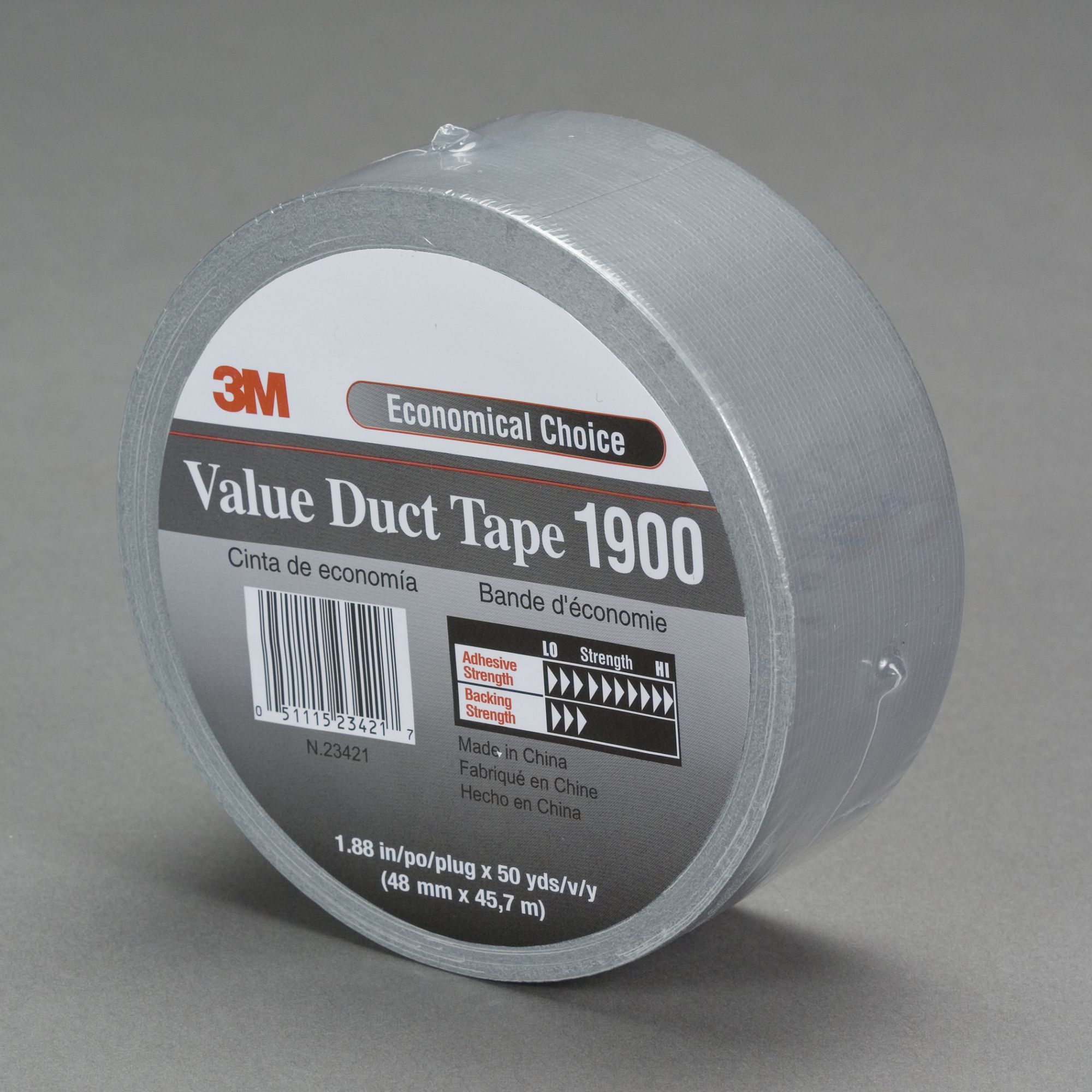 3M™ Cinta Americana 1900, Plata, 1060 mm x 50 m