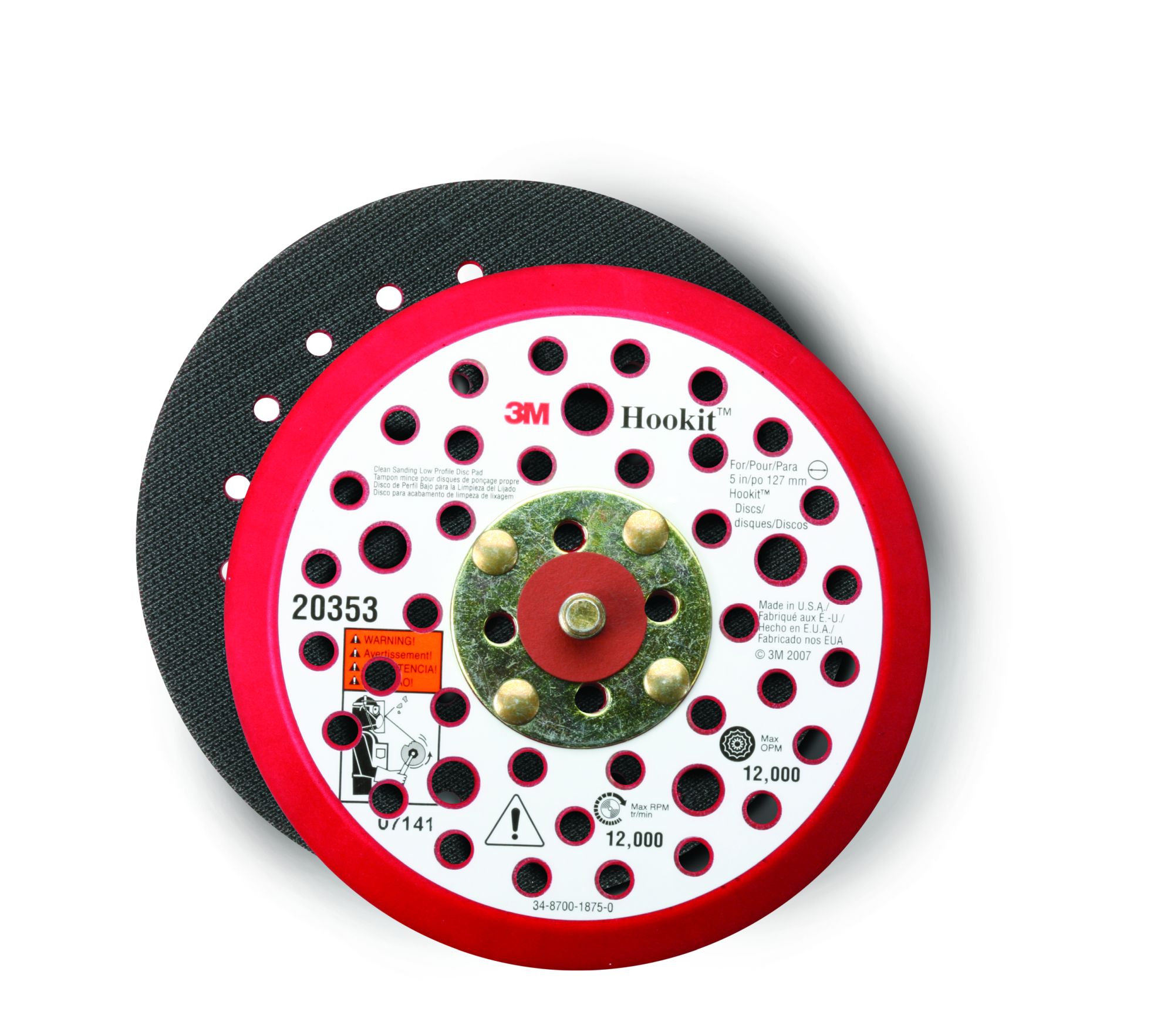 3M™ Hookit™ Disco almohadilla, 76 mm x 12.7 mm, 1/4-20 External