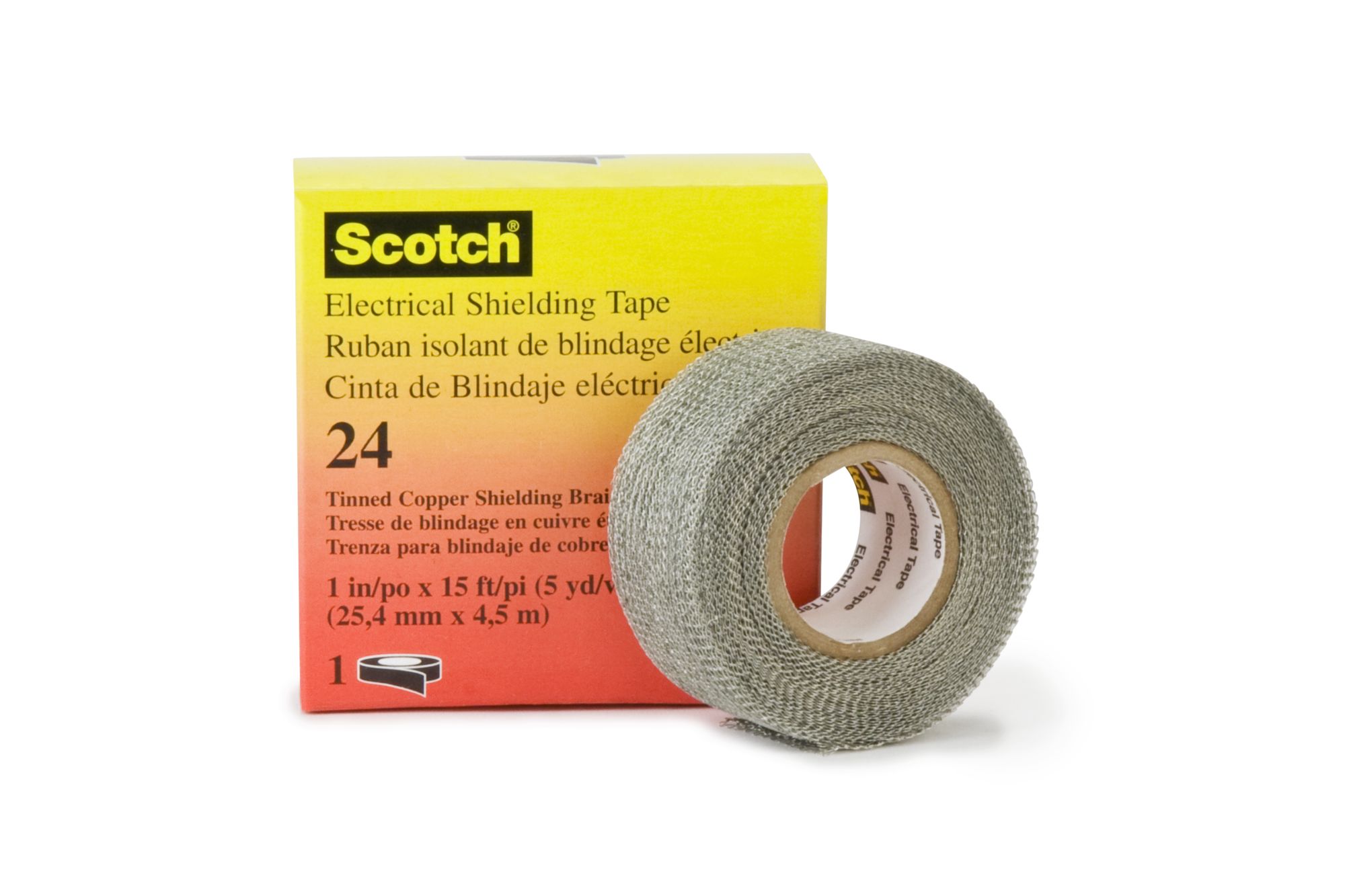 Scotch® 24 - 25 mm x 4,6 m (Cinta de cobre estañado para apantallamiento)