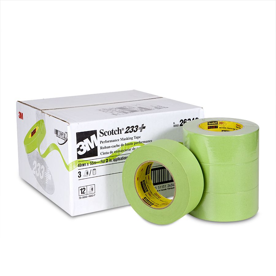 Scotch® Cinta de enmascarado de altas prestaciones para vehículos 233+, verde, 48 mm x 55 m, 23348
