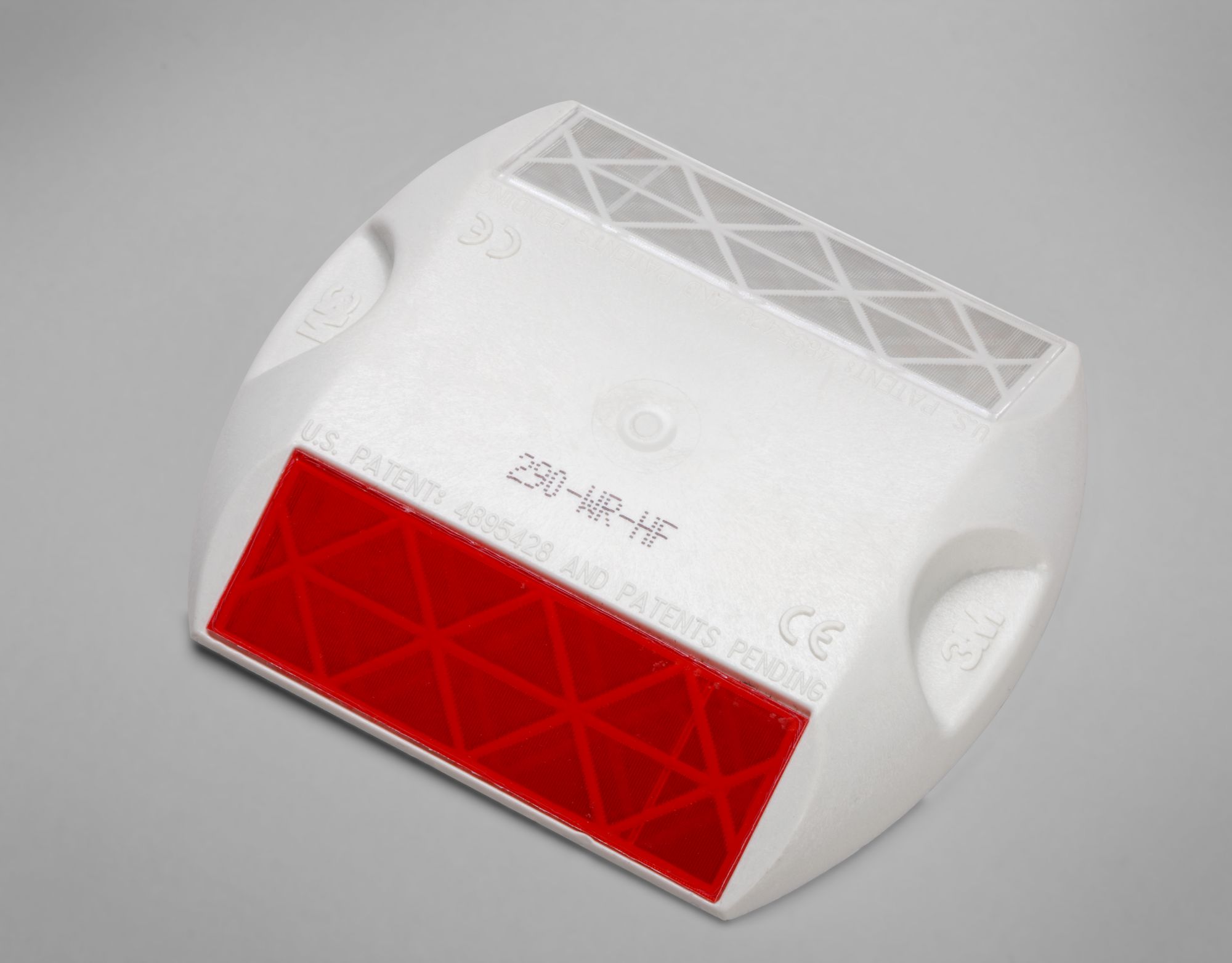 3M™ Captafaro 290-WR Cuerpo Blanco, Lente Blanca/Roja , Caja 100 unidades