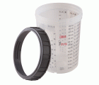 3M™ PPS™ Cazoleta y anillo, grande, 850 ml, 16023