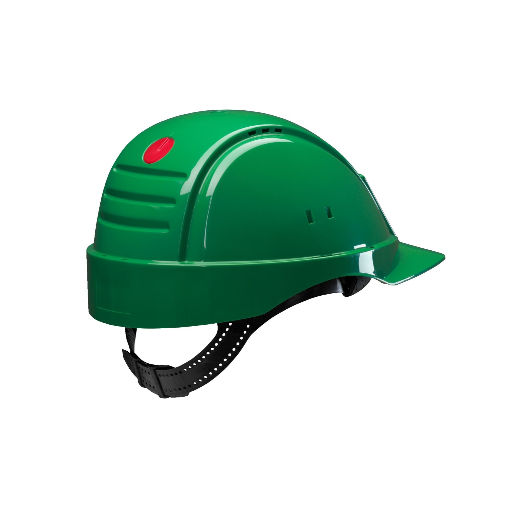 3M™ Casco de Seguridad, Uvicator, con pasador, ventilado, con banda antisudor de plástico, verde, G2000CUV-GP
