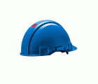3M™ Casco, Uvicator, con arnés de ruleta, sin ventilación, dieléctrico de 1000 V, con banda antisudor de cuero, azul, G3001MUV1000V-BB