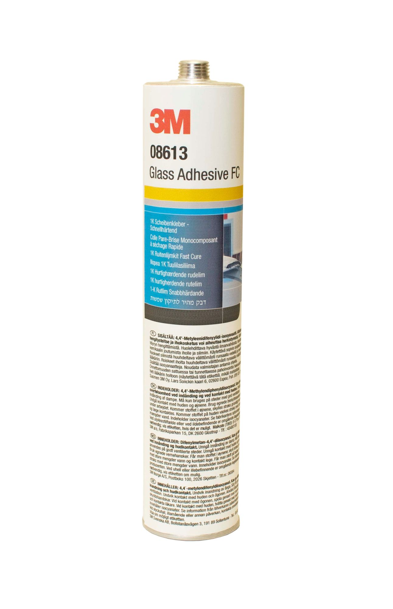 3M™ Adhesivo para lunas de uretano de curado rápido, 310 ml, cartucho, 08613