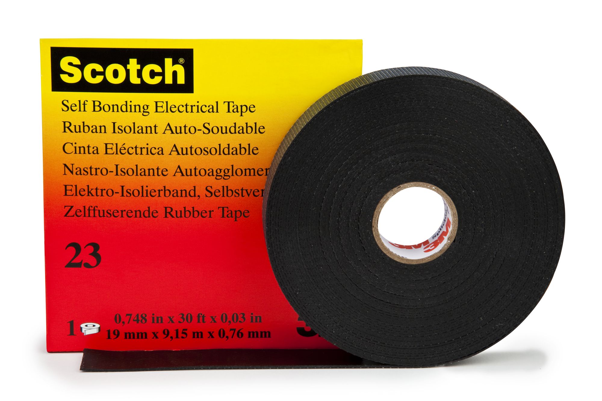 Scotch® 23 Cinta Autosoldable, 19mm x 9.15m