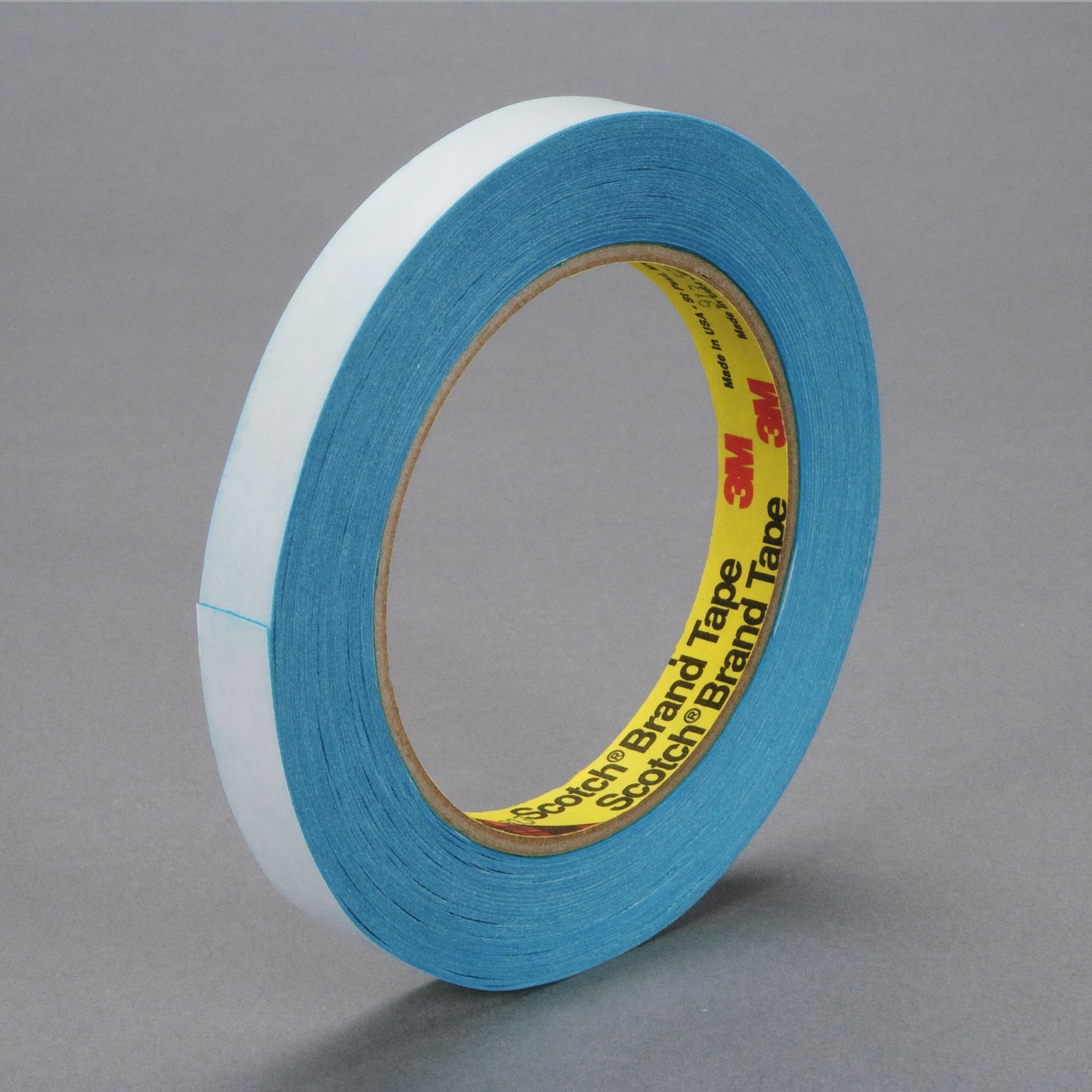 3M™ Cinta de Doble Cara repulpable para empalmes de papel prensa 913, Azul, 25 mm x 50 m, 0.08 mm