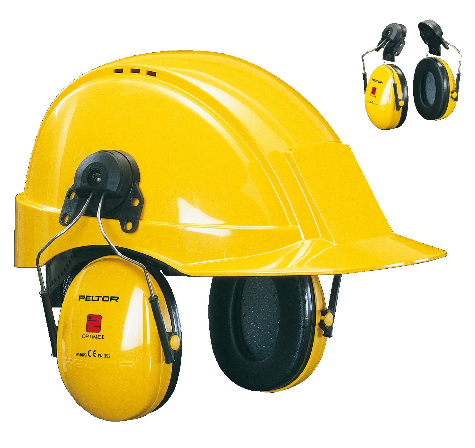 3M™ PELTOR™ Optime™ I Orejeras, 26 dB, amarillo, versión montada en casco, H510P3E-405-GU