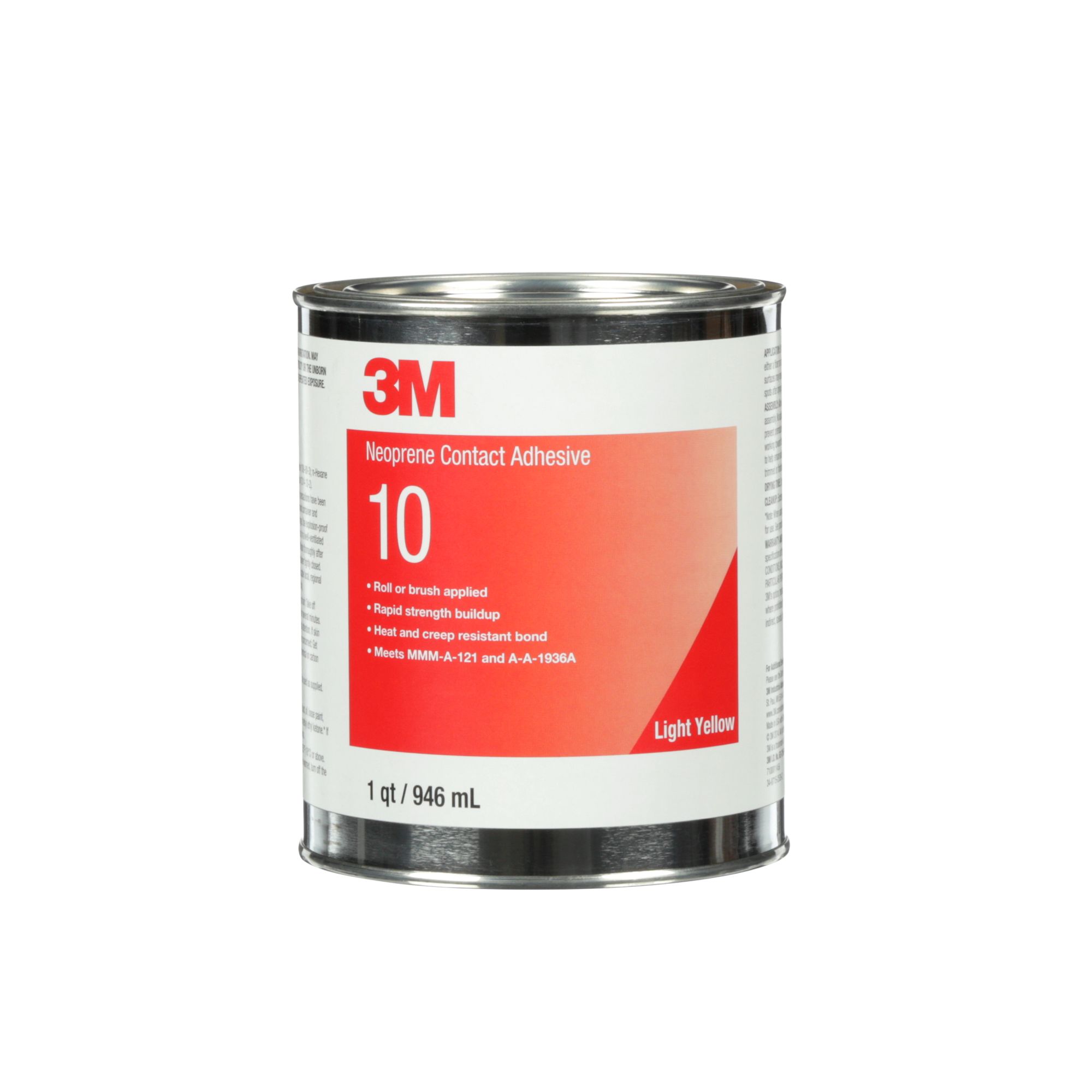 3M™ Adhesivo de contacto de neopreno 10, Amarillo, 1 l