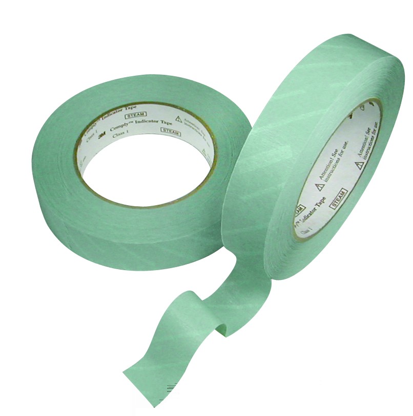 3M™ Comply™ 1355-24MM Cinta Indicadora de Vapor Sin Plomo para Envoltorios Desechables 2,4cm x 55m, 20UN/EBJE