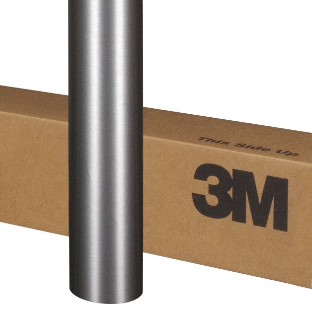3M™ Wrap Film 2080-BR201, Brushed Steel, 1524 mm x 22.86 m, 60 in x 25 yd