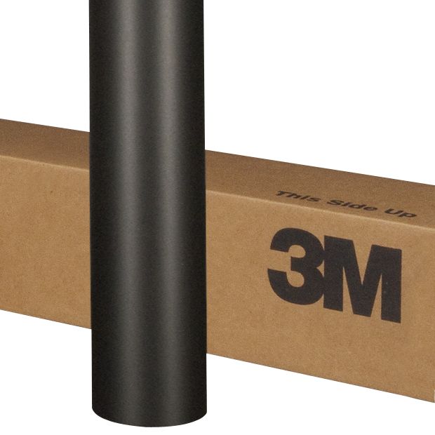 3M™ Wrap Film 2080-M12, Matte Black, 1524 mm x 22.86 m, 60 in x 25 yd