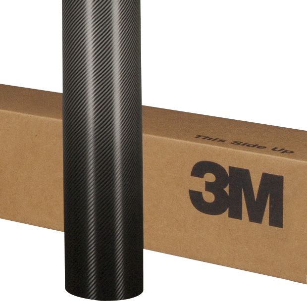 3M™ Wrap Film 2080-CFS12, Carbon Fiber Black, 1524 mm x 22.86 m, 60 in x 25 yd