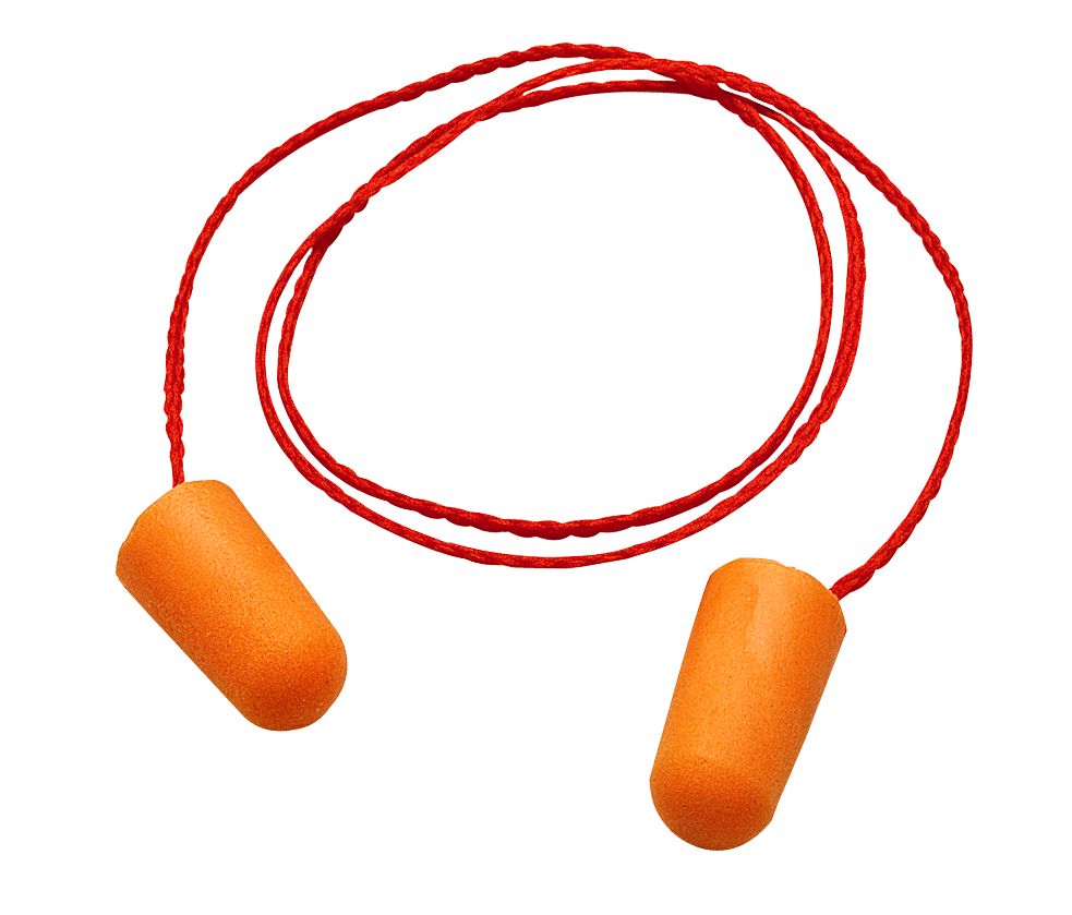 3M™ Tapones Serie 1100 desechables, 37 dB, con cordón, 500 pares/caja, 1110