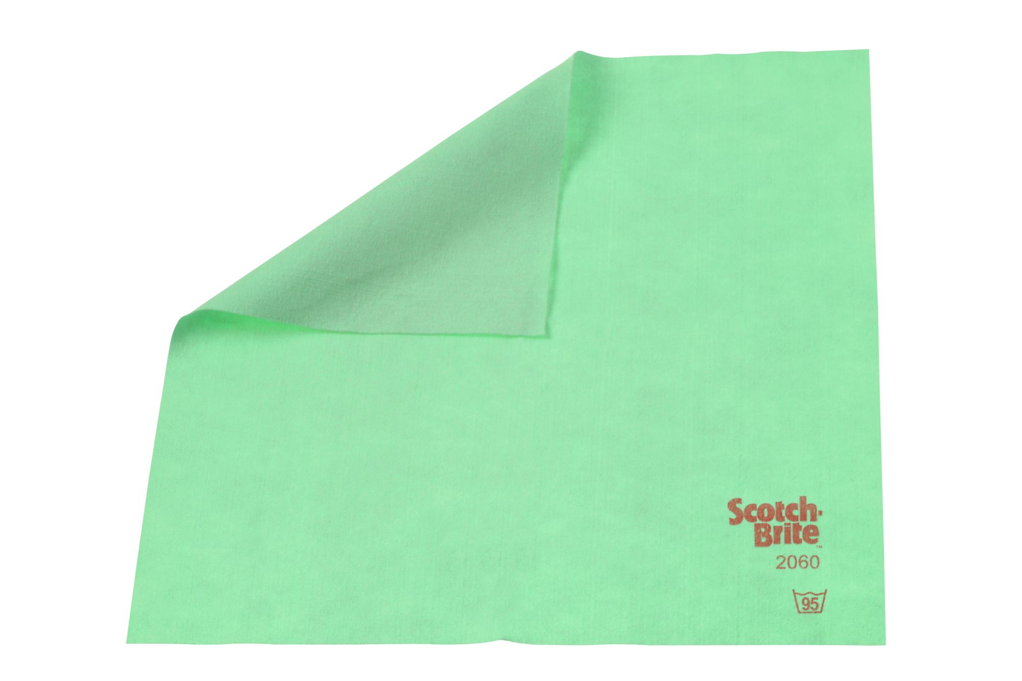 Scotch-Brite™ Bayeta Microfibra Semidesechable 2060, Verde, 360 mm x 400 mm, 10/Pack
