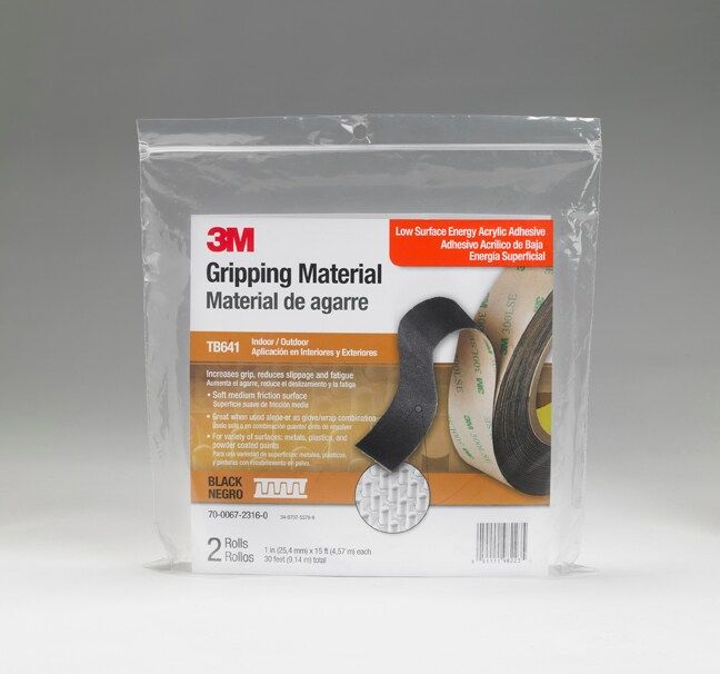 3M™ Gripping Material TB641, Negro, 25 mm x 4,5 m