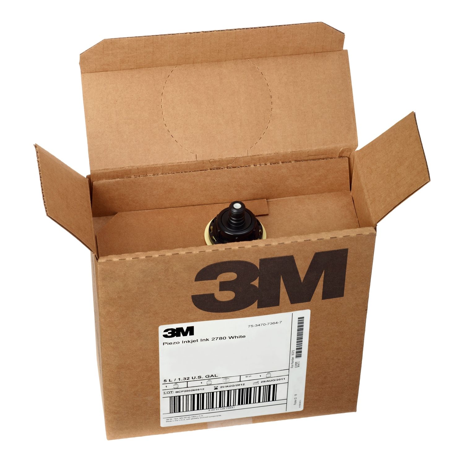 Tinta UV para impresión ink jet piezoeléctrica 3M™ 2795 Black (5 LT)