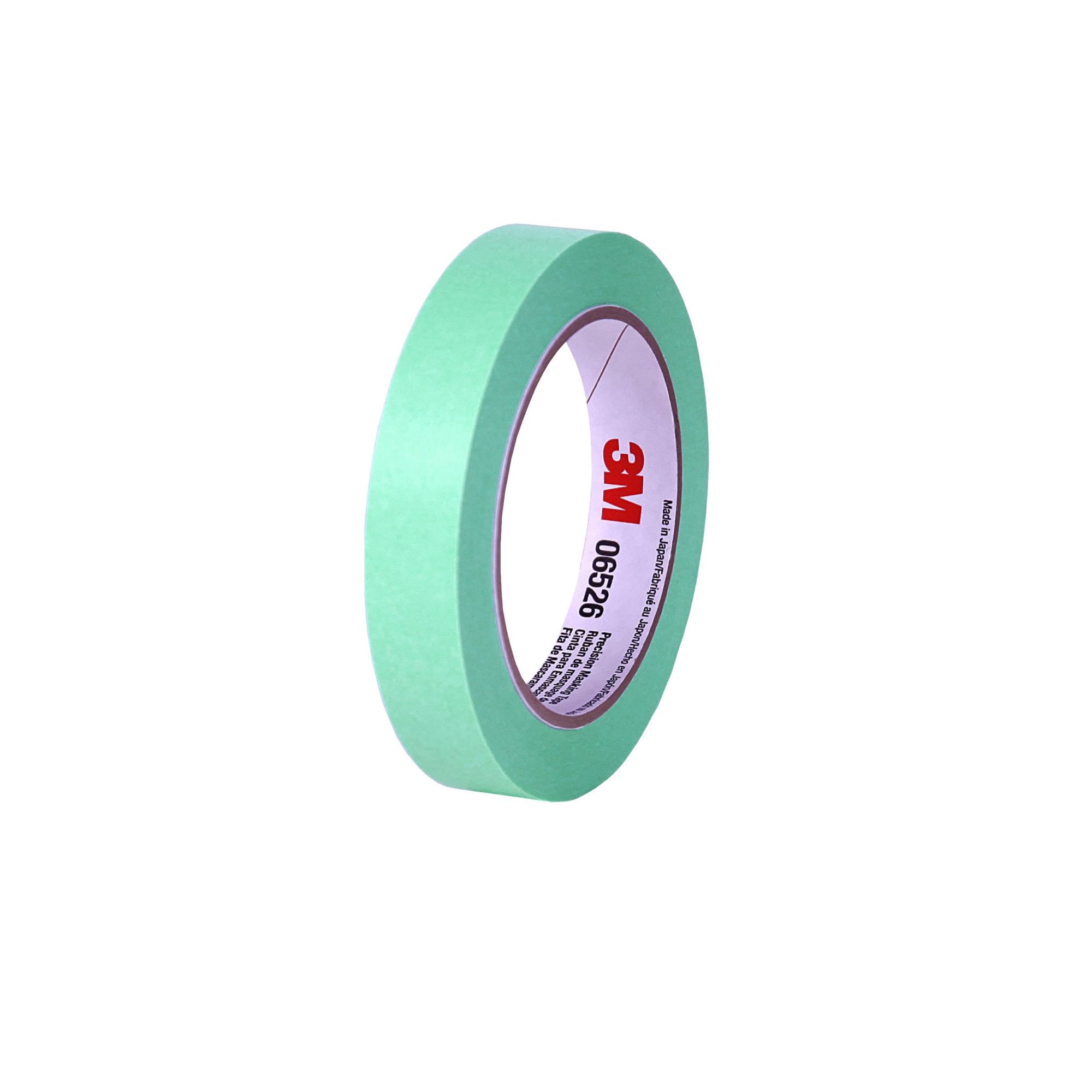 3M™ Cinta de enmascarado de precisión, verde, 19,05 mm x 55 m, 06526