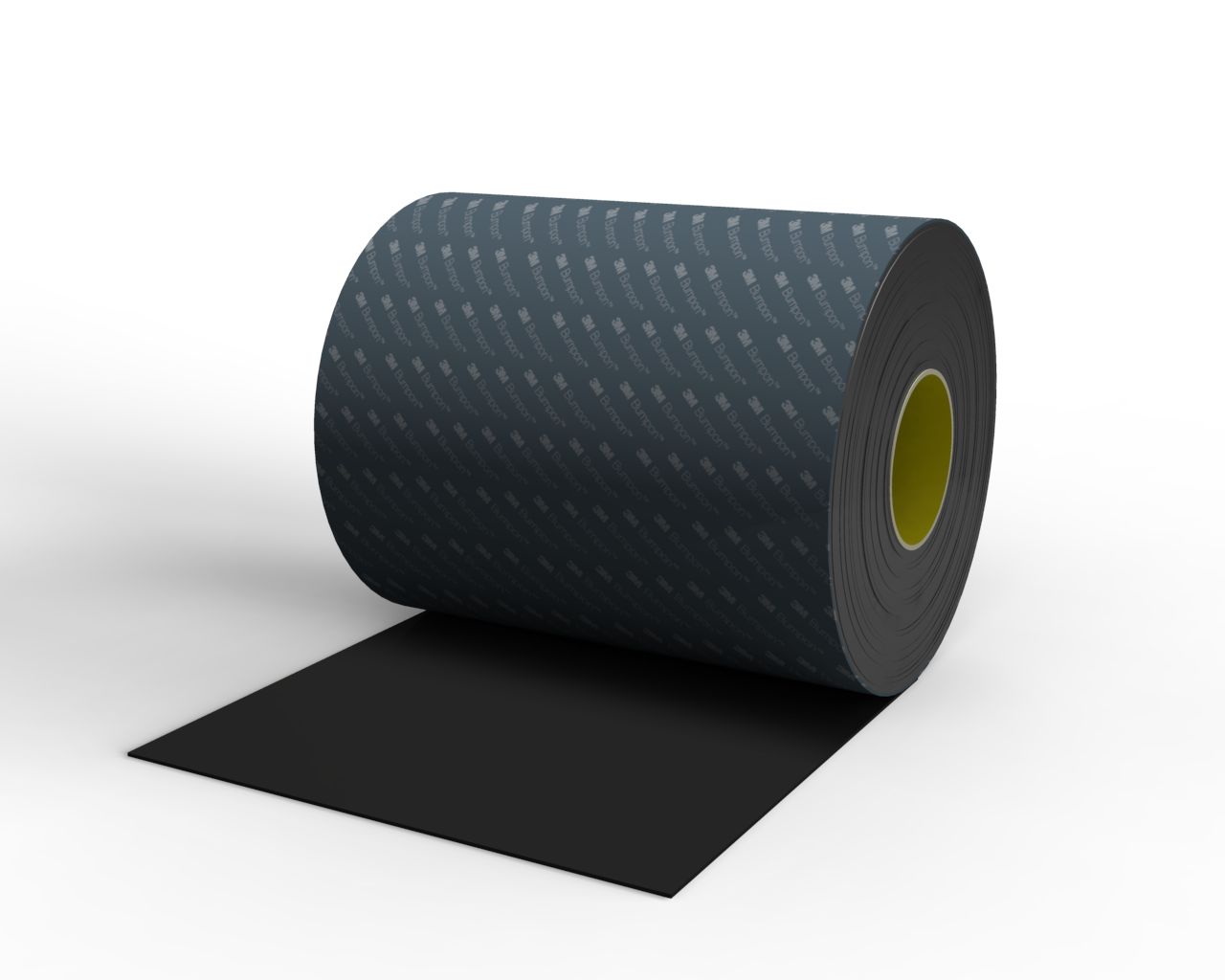 3M™ Bumpon SJ6032 Negro, A20FL, Rollo 114.0 MM x 66.0 M