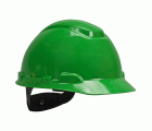 3M™ Casco de Seguridad, con arnés de ruleta, sin ventilación, dieléctrico de 440V, con banda antisudor de plástico, verde, H701N-GP
