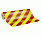 3M™ Diamond Grade™ 4083-33 Lámina Retrorreflec. de Micropris. Clase RA3 DG3 Amarillo-Limón Fluor/Rojo BARR IZDA 0,914m x 45,7m , 1 rollo/caja