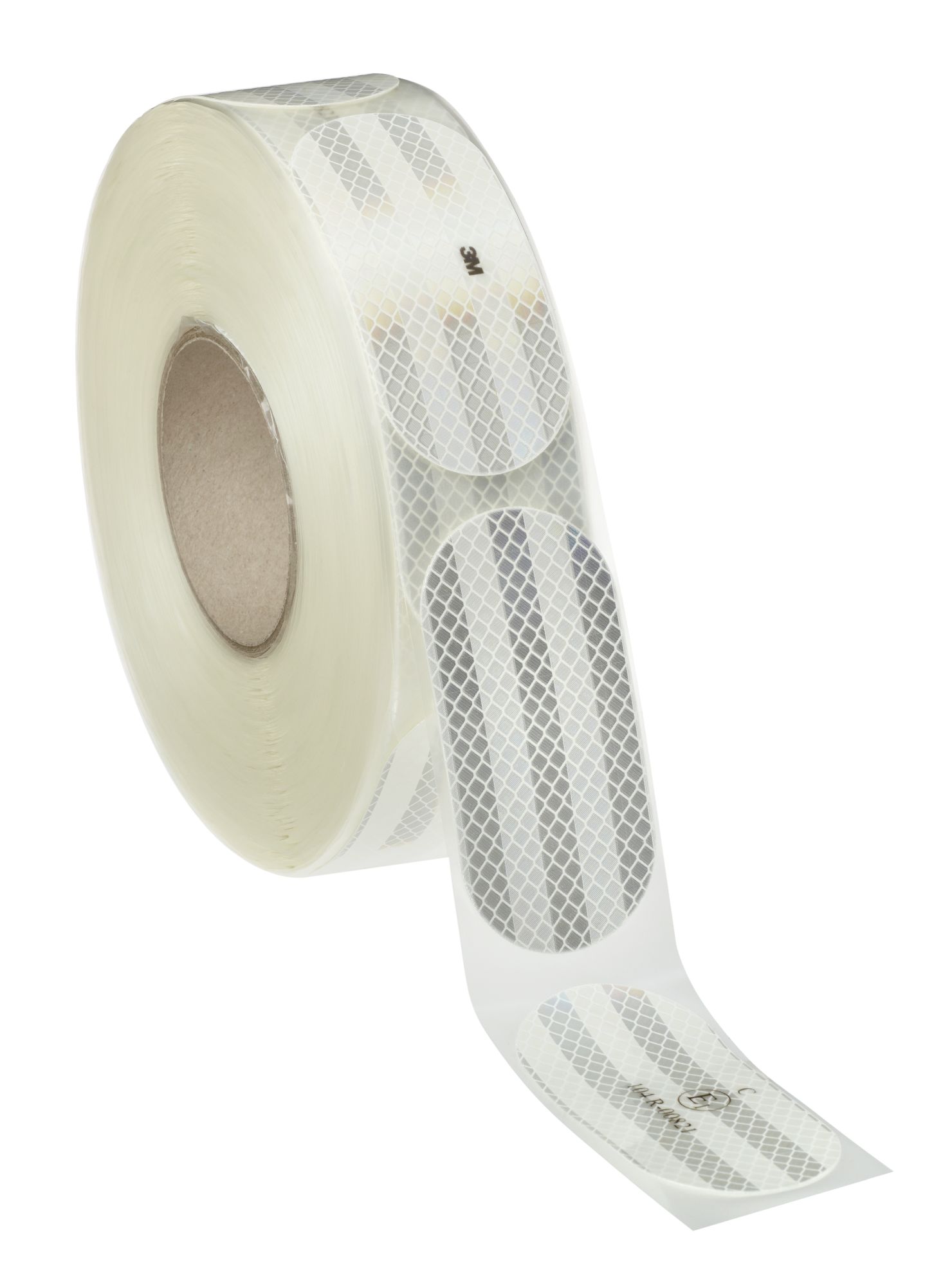 3M™ Diamond Grade™ 983-10 S Lámina Retrorreflectante Microprismas Precortada (piezas de 10,6cm) Clase C reg. ECE104 DG³ Blanco Rollo 51mm x 50m