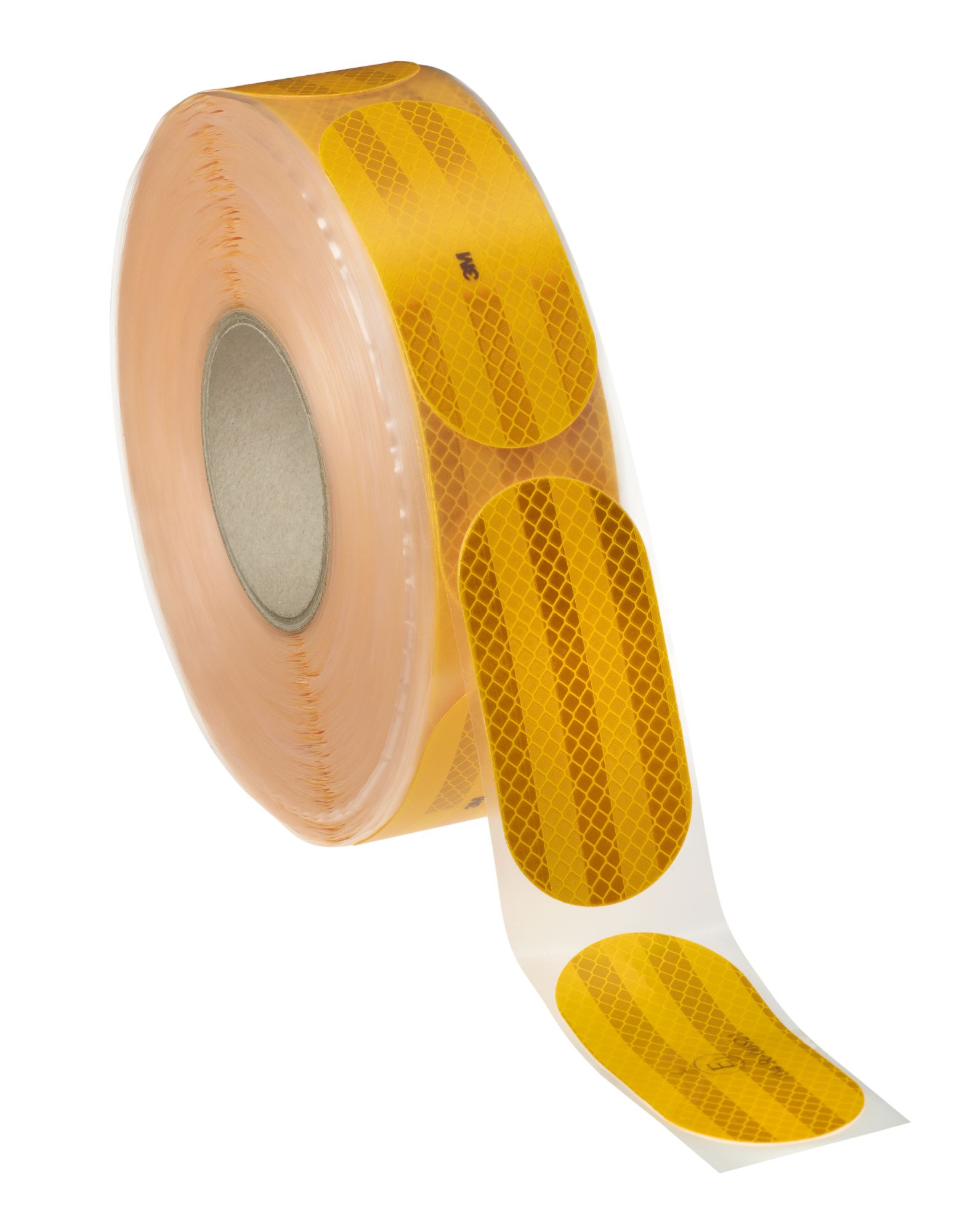 3M™ Diamond Grade™ 983-71 S Lámina Retrorreflectante Microprismas Precortada (piezas de 10,6cm) Clase C reg. ECE104 DG³ Amarillo Rollo 51mm x 50m