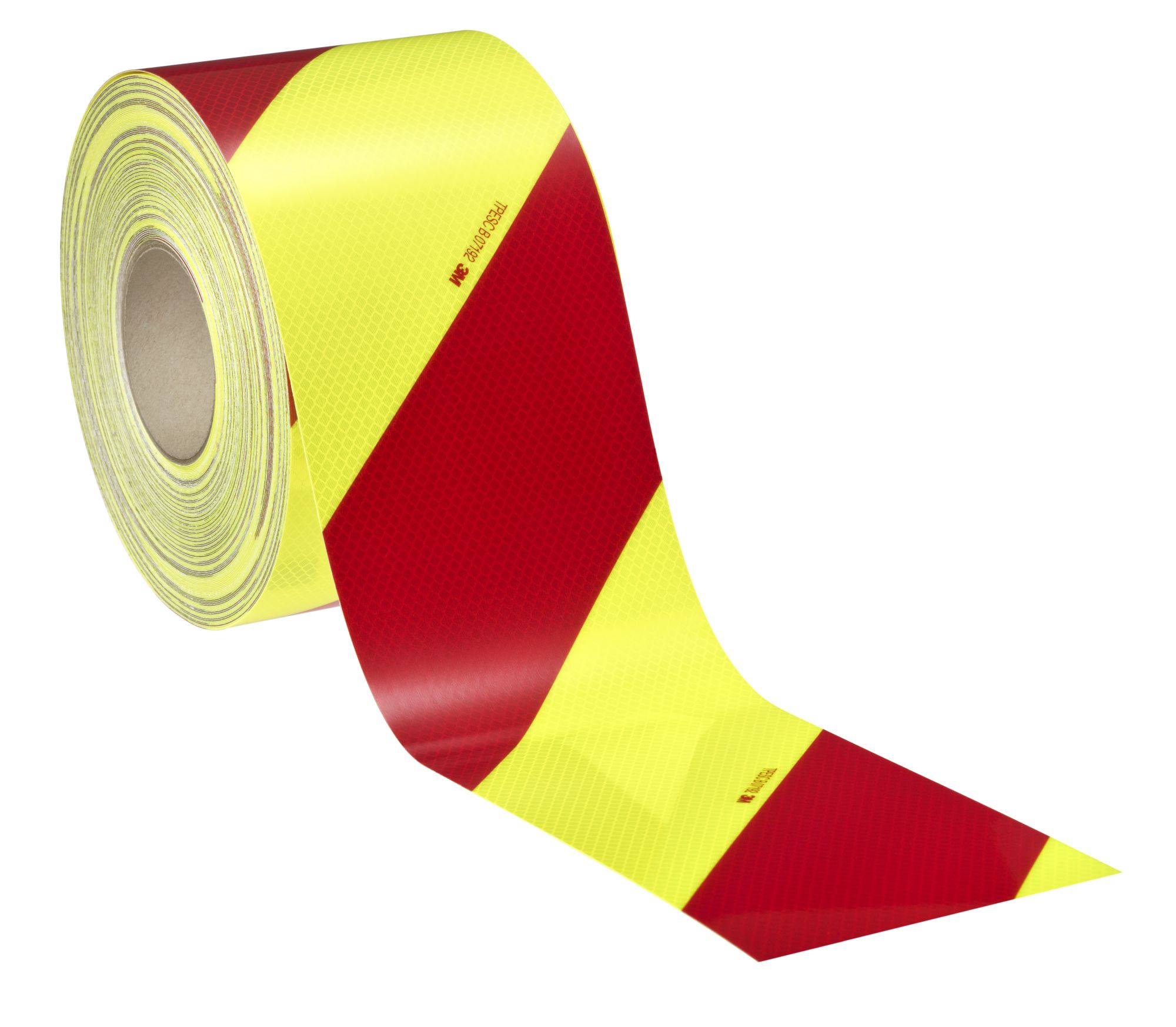 3M™ Diamond Grade™ 4083-33 Lámina Retrorreflec. de Micropris. Clase RA3 DG3 Amarillo-Limón Fluor/Rojo BARR IZDA/DCHA 0,14m x 45,7m (1R IZDA+1R DCHA) , 2 rollos/caja
