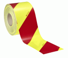 3M™ Diamond Grade™ 4083-33 Lámina Retrorreflec. de Micropris. Clase RA3 DG3 Amarillo-Limón Fluor/Rojo BARR IZDA/DCHA 0,14m x 45,7m (1R IZDA+1R DCHA) , 2 rollos/caja
