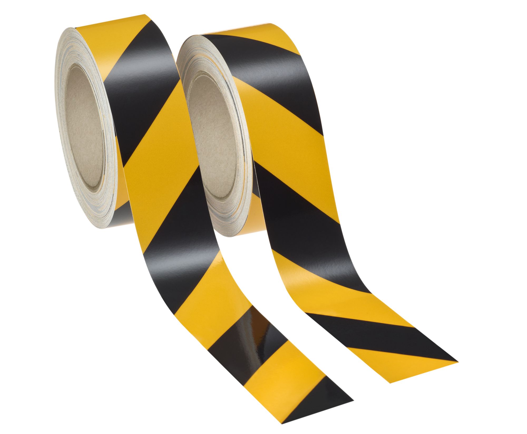 3M™ Engineer Grade 13058 Lámina Retrorreflectante Microesferas Clase RA1 EG  Amarillo/Negro Izquierda/Derecha, 2 Rollos 50 mm x 25 m (1 izda, 1 dcha)