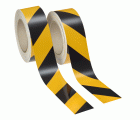 3M™ Engineer Grade 13058 Lámina Retrorreflectante Microesferas Clase RA1 EG  Amarillo/Negro Izquierda/Derecha, 2 Rollos 50 mm x 25 m (1 izda, 1 dcha)