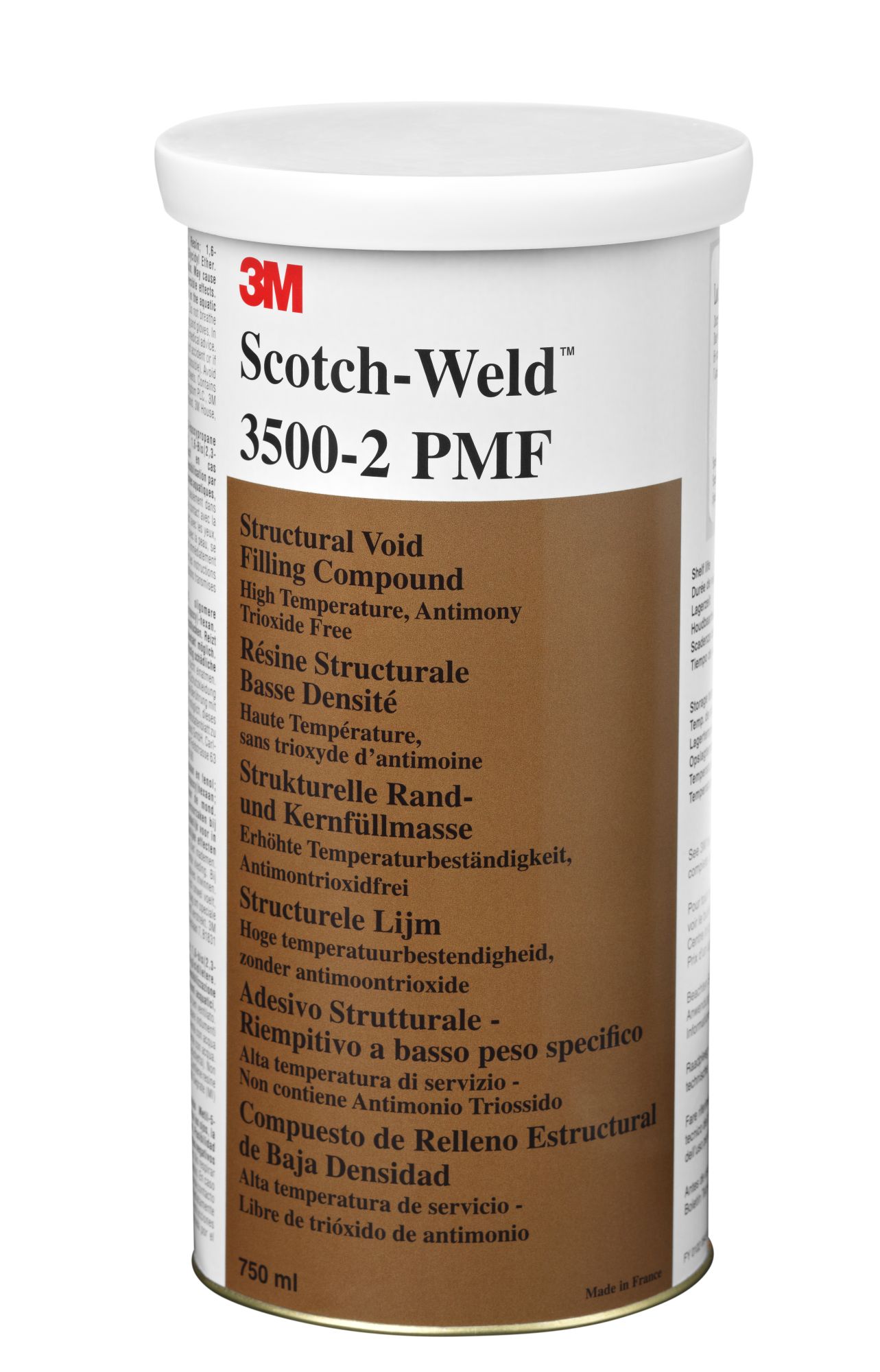 3M™ Scotch-Weld™ Compuesto de relleno de vacío SW 3500-2 (Premezclado Congelado), 750 ml