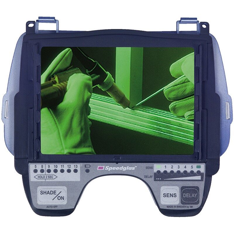 Pantallas de soldadura 3M™ Speedglas™ serie 9100, con ventanas laterales y filtro de soldadura 9100XX, 501825