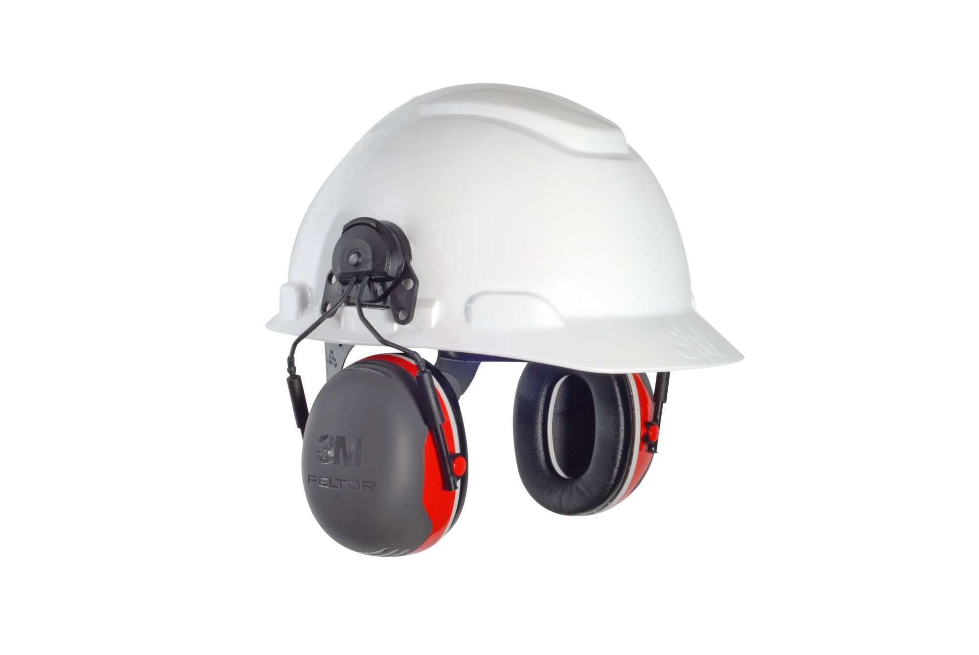 3M™ PELTOR™ Orejeras, 32 dB, rojo, montadas en casco, X3P3