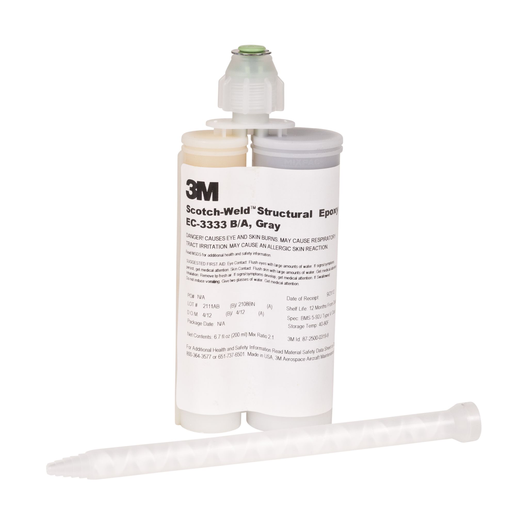 3M™ Scotch-Weld™ Epoxy Adhesive EC-3333 B/A, Grey, US qt Kit