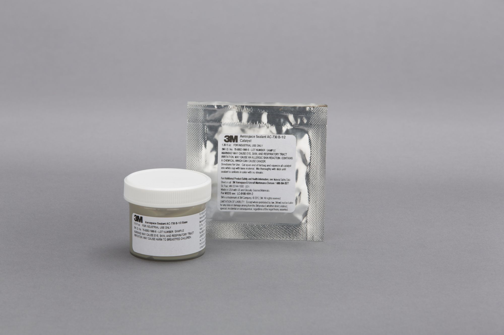 3M™ AC-730 B-1/2 Sellador aeroespacial, US 3.5 OZ KIT, 24 / CASO