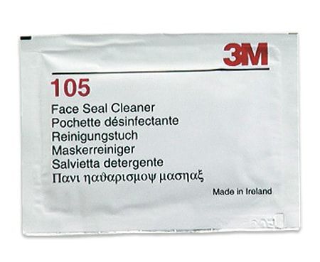 3M™ Toallitas reutilizables para piezas de ajuste facial de media máscara reutilizable, 105