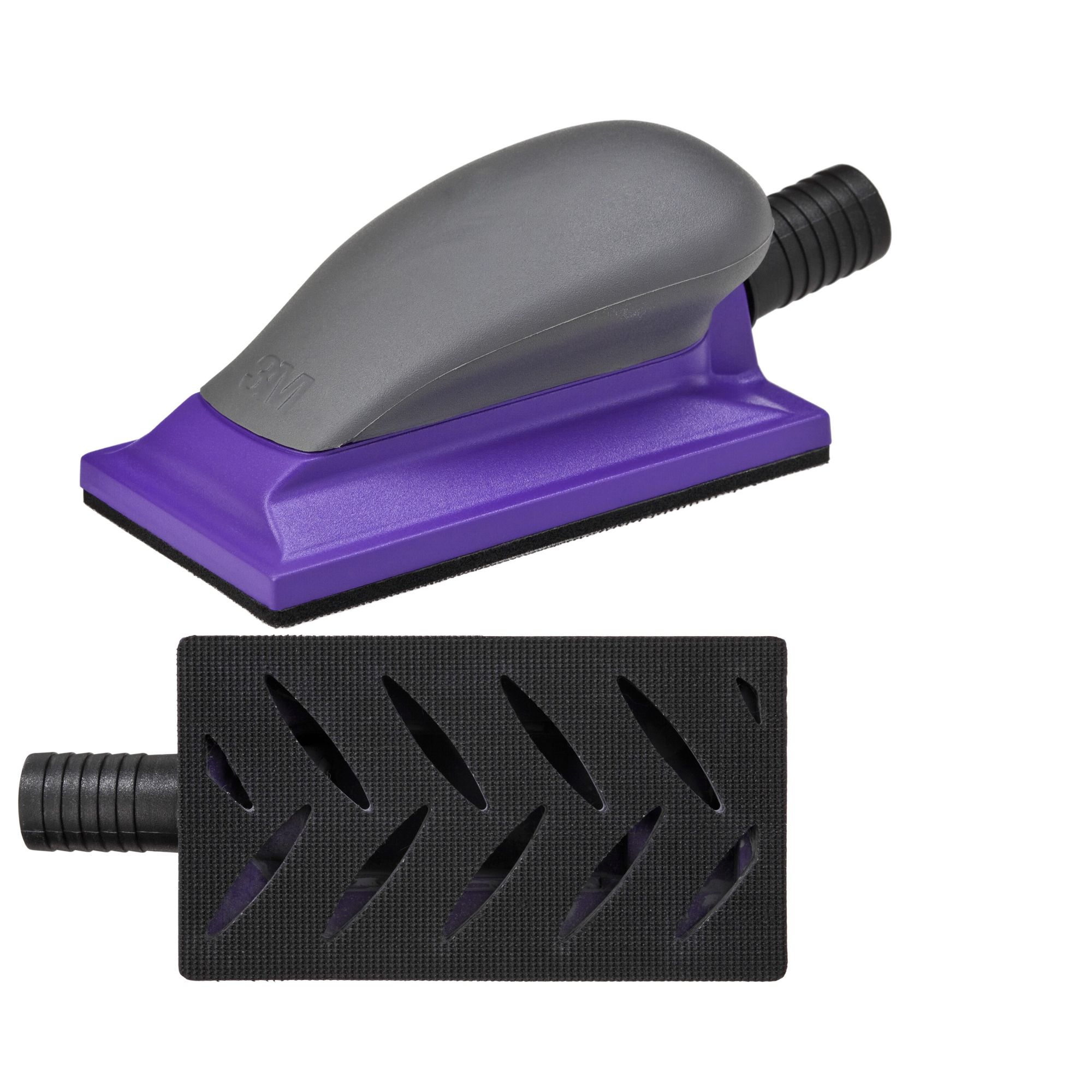 3M™ Hookit™ Taco manual multiagujeros Purple+, 70 mm x 127 mm, 05170