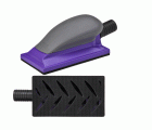 3M™ Hookit™ Taco manual multiagujeros Purple+, 70 mm x 127 mm, 05170