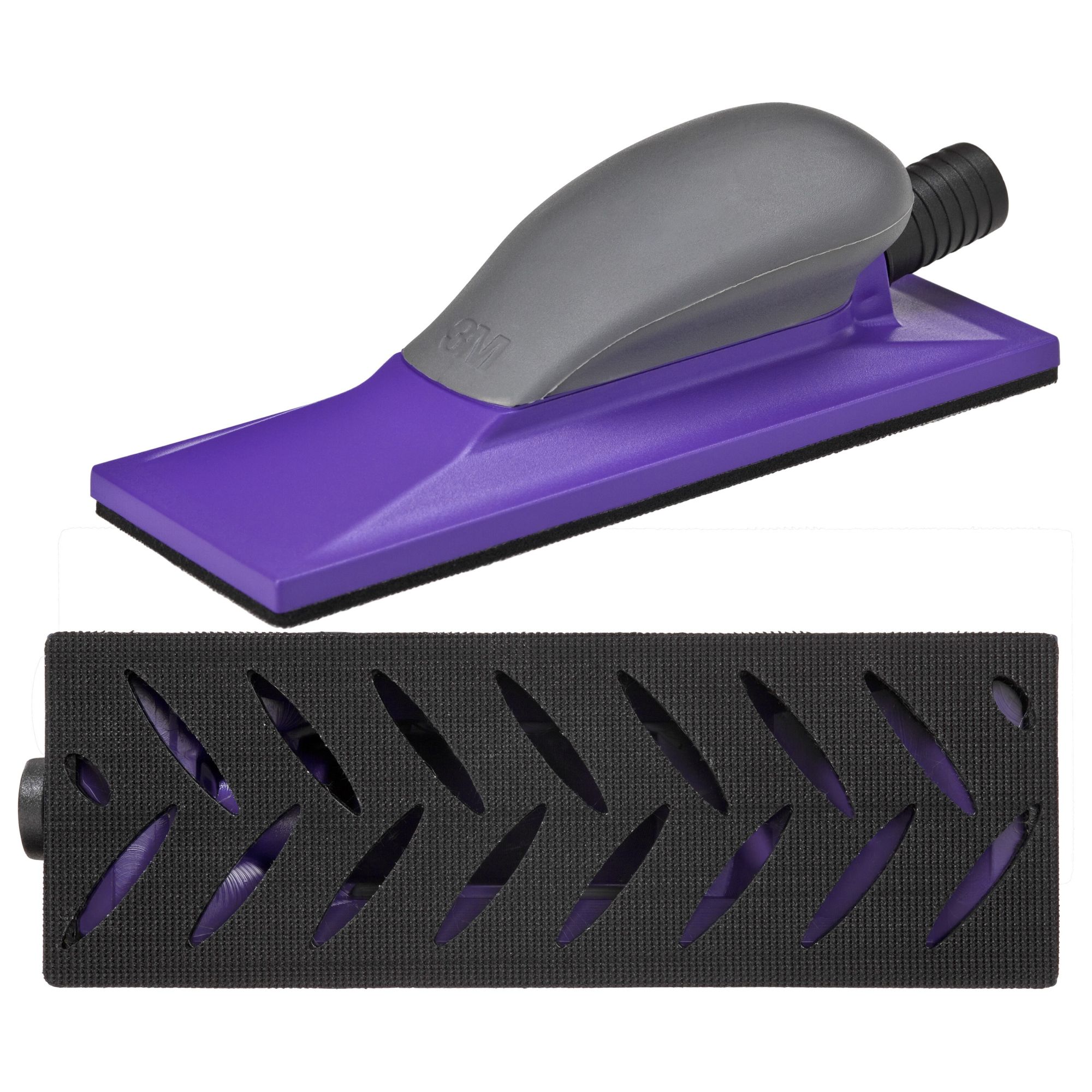 3M™ Hookit™ Taco manual multiagujeros Purple+, 70 mm x 198 mm, 05171