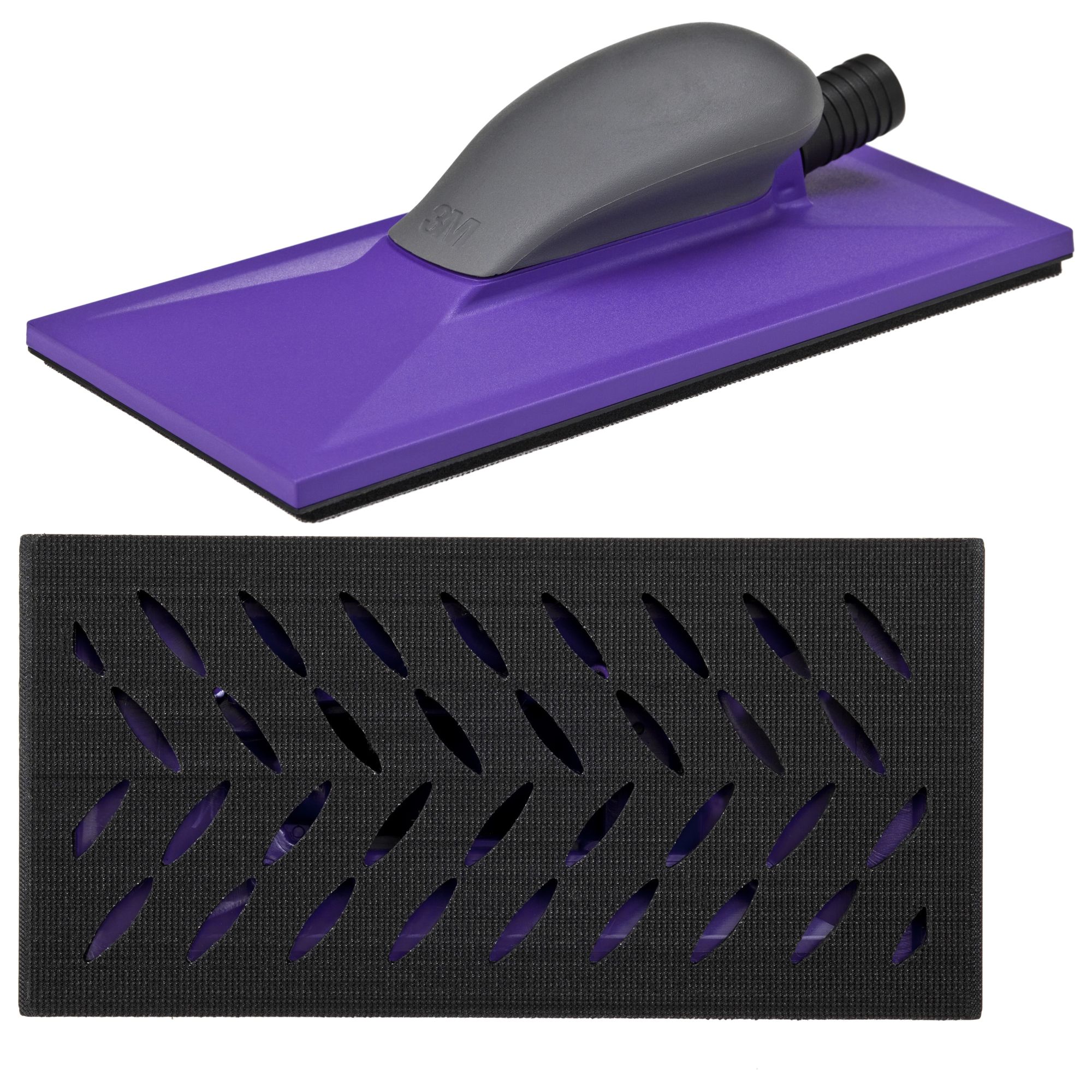 3M™ Hookit™ Taco manual multiagujeros Purple+, 115 mm x 225 mm, 05173