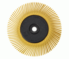 3M™ Scotch-Brite™ Cepillo Radial Bristle BB-ZB, 194 mm x 25 mm x 32 mm, P80, Amarillo, Tipo C, Con Adaptador