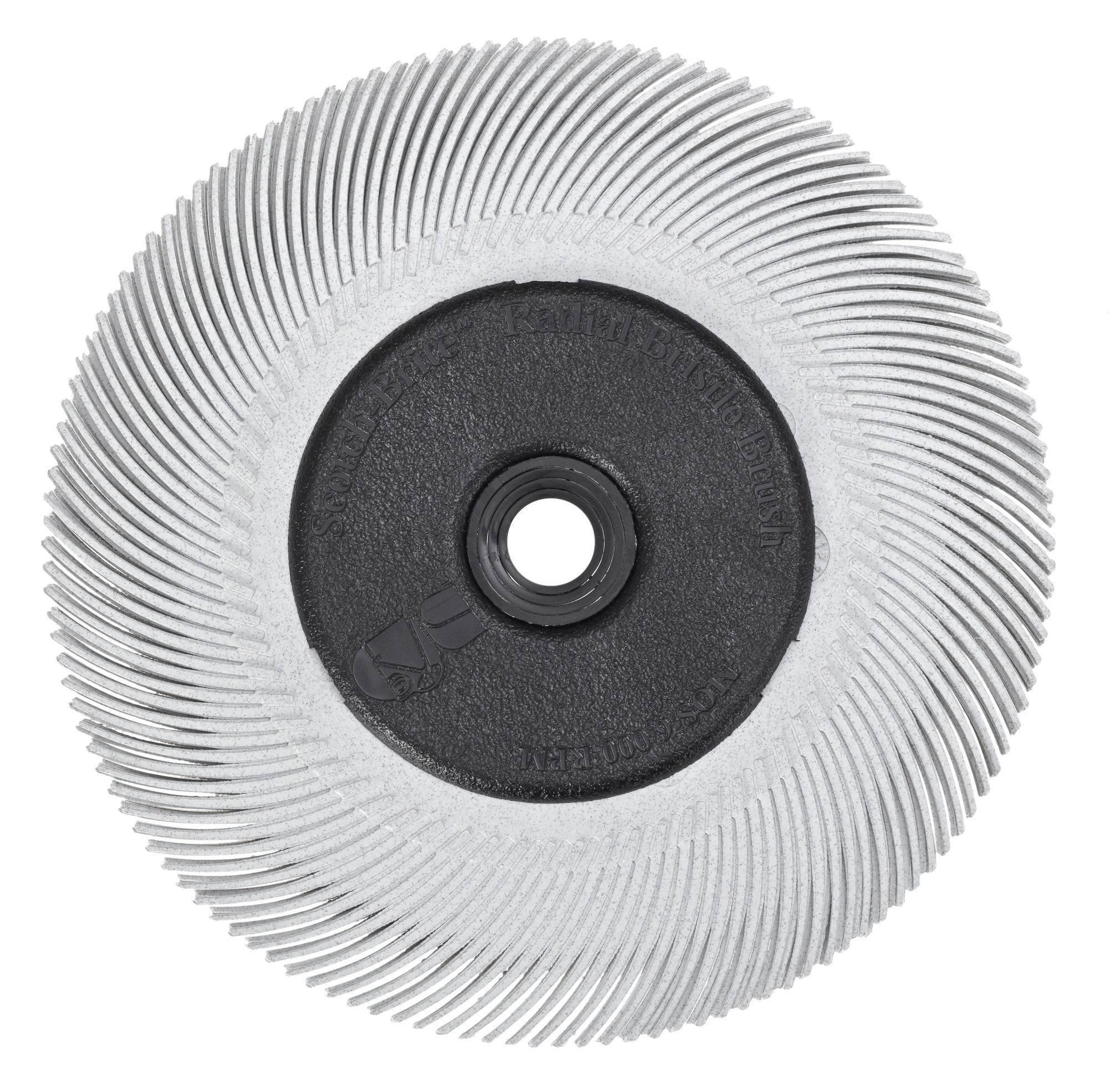 3M™ Scotch-Brite™ Cepillo Radial Bristle BB-ZB, 203 mm x 25 mm x 32 mm, P80, Amarillo, Tipo S, Con Adaptador