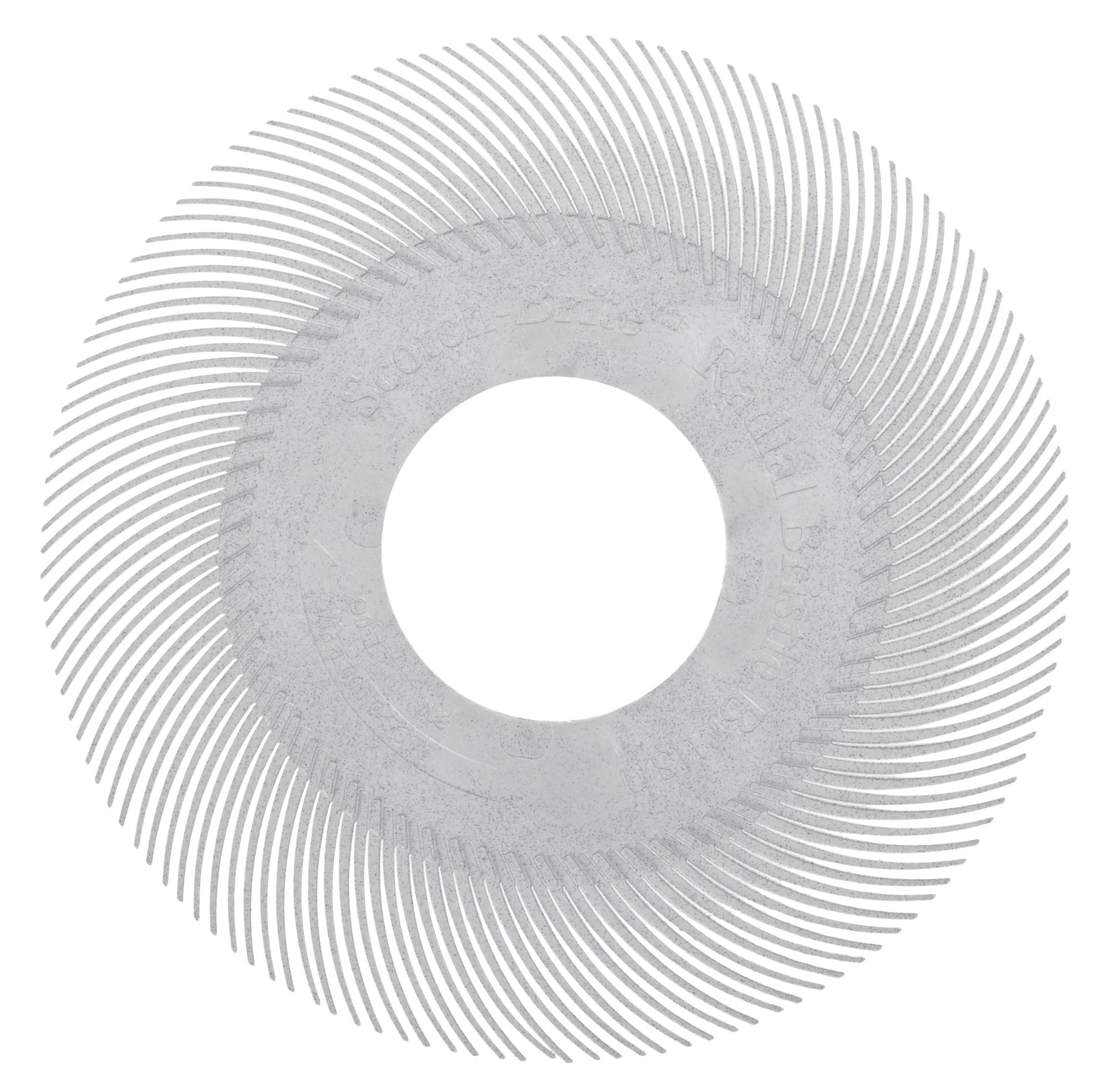 3M™ Scotch-Brite™ Cepillo Radial Bristle BB-ZB, 152 mm x 11 mm x 25 mm, P120, Blanco, Tipo C, Con Adaptador