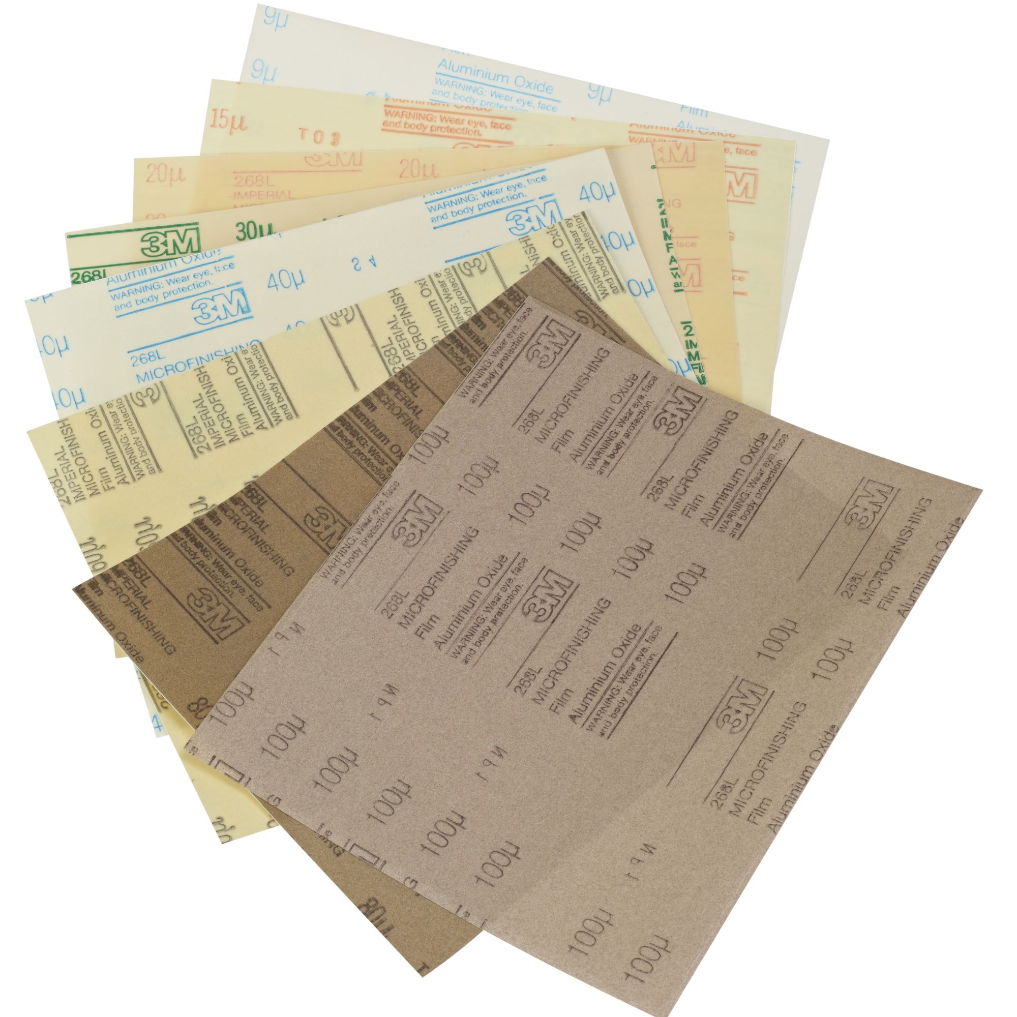 3M™ Stikit™ Microfinishing Film Sheet 268L, 230 mm x 280 mm, 9 µ