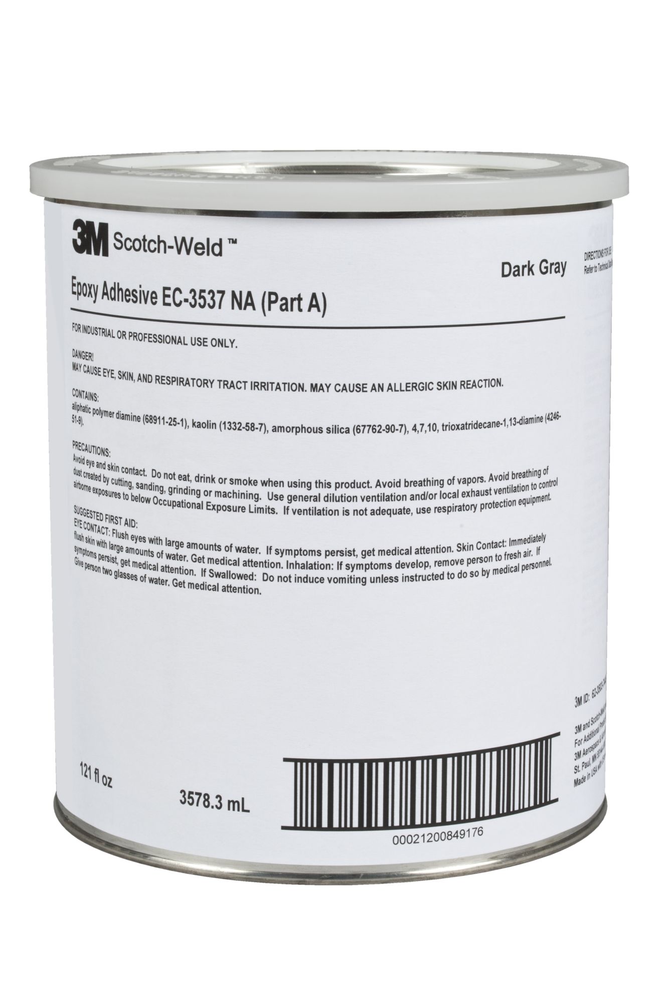 3M™ Scotch-Weld™ Epoxy Adhesive EC-3537-NA B/A, 1 US gal