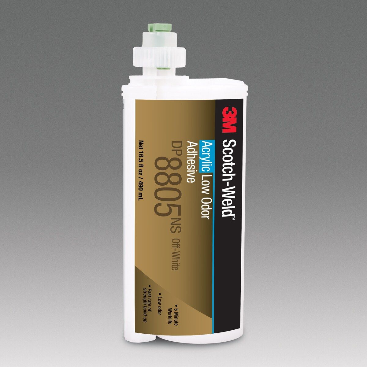 3M™ Scotch-Weld™ Adhesivo acrílico de bajo olor DP8805NS, Verde, 490 ml