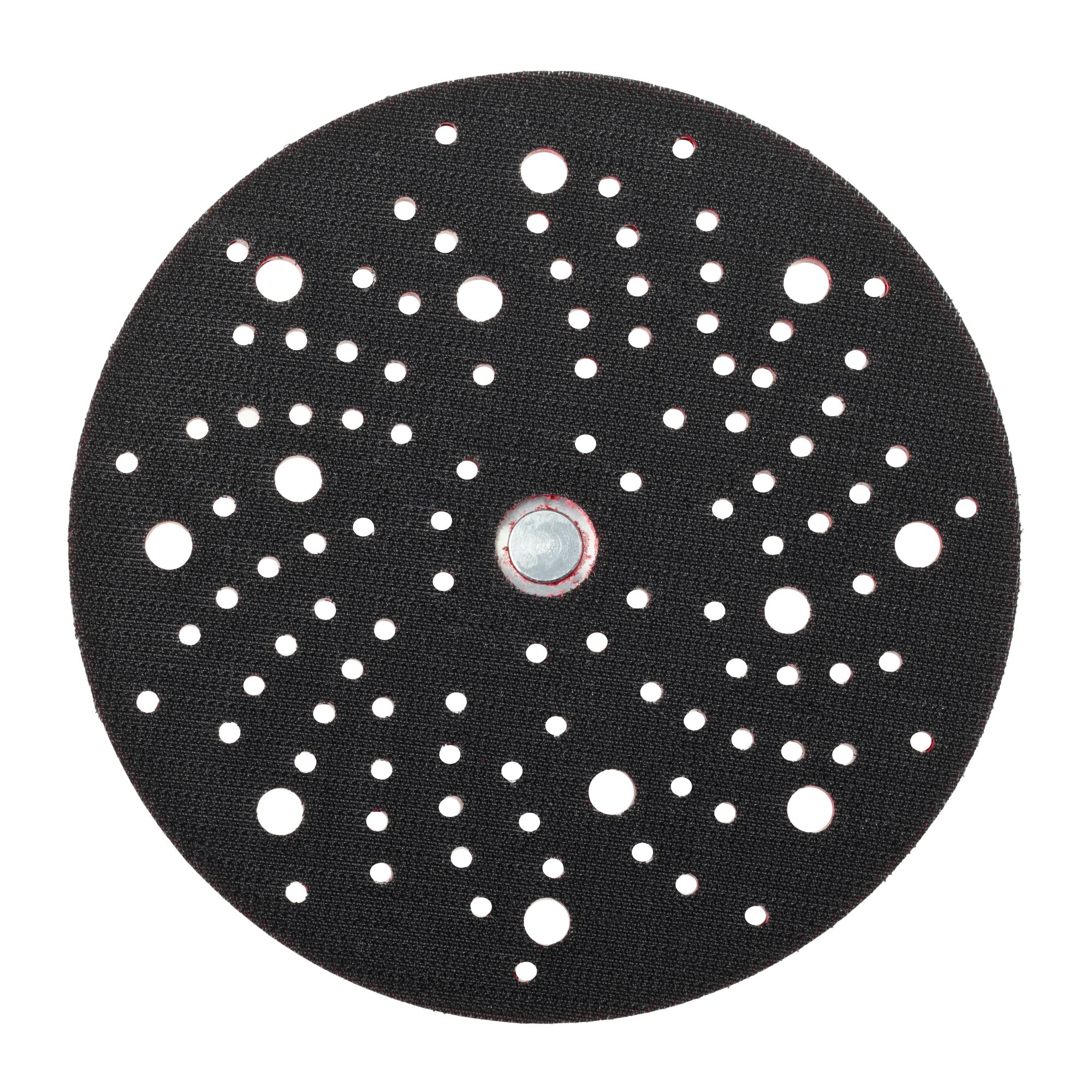 3M™ Hookit™ Plato de soporte de perfil bajo, rojo, 150 mm x 9.5 mm x 15.6 mm, , 5/16-24 in, 28729