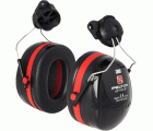 3M™ PELTOR™ Optime™ III Orejeras, 34 dB, negro/rojo, versión montada en casco, H540P3EB-413-SV