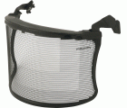 3M™ Pantalla facial de malla, visera corta, acero inoxidable grabado, negro, V4JK